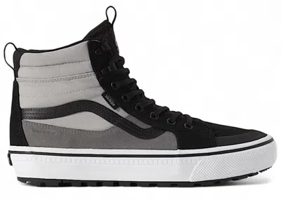 Pre-owned Vans Men's  Sk8hi Waterproof Sneakers In Grey/black In Multi