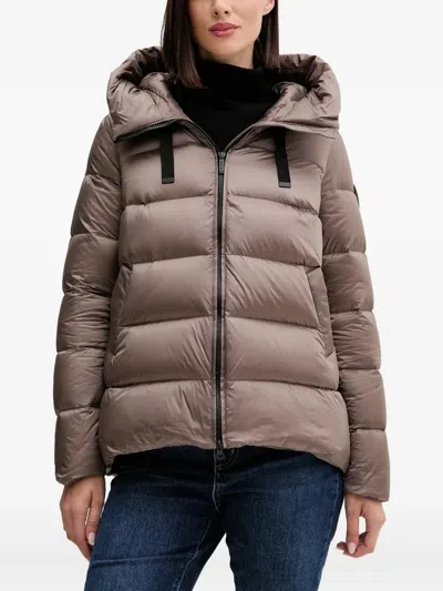 Bomboogie Rome Hooded Padded Jacket In Neutral