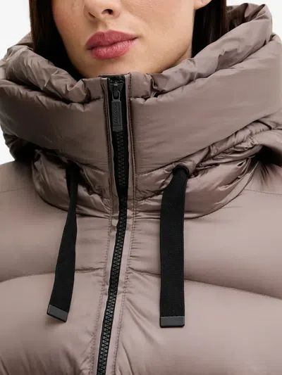 Bomboogie Rome Hooded Padded Jacket In Neutral