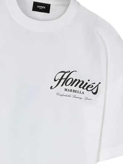 Homies Marbella Short-sleeve Logo T-shirt In White
