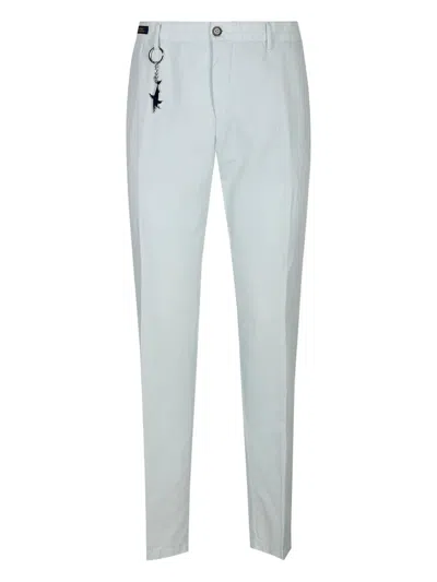 Paul & Shark Attached-keychain Cotton Pants In Blue