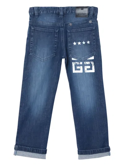 Givenchy 4g Monogram Jeans In Blue
