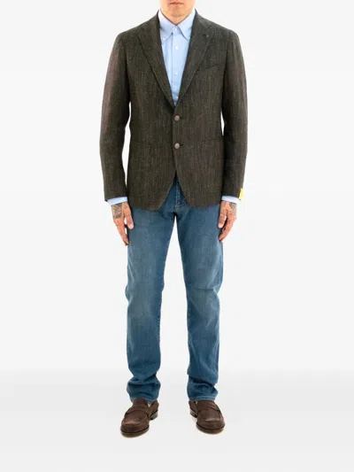 Tagliatore Two-button Blazer In Green