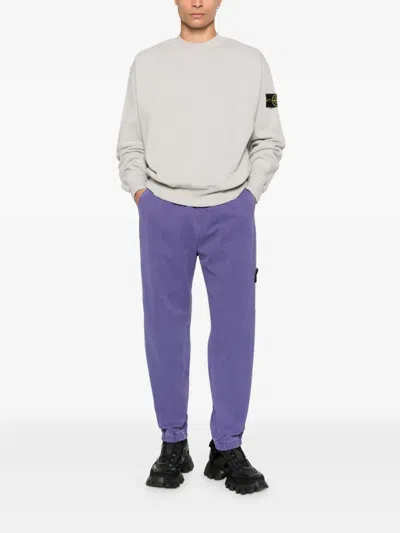 Stone Island Compass-badge Sweatshirt In White