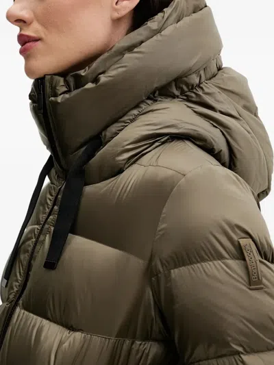Bomboogie Rome Hooded Padded Jacket In Green