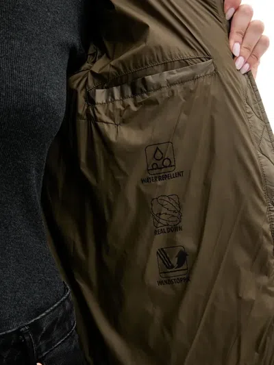 Bomboogie Rome Hooded Padded Jacket In Green