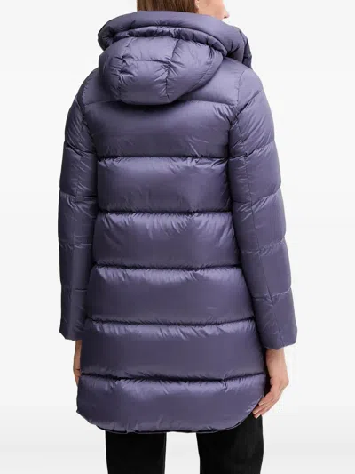 Bomboogie Geneva Hooded Padded Coat In Purple