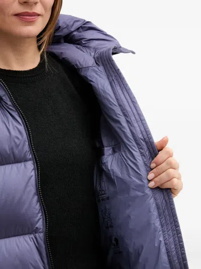 Bomboogie Geneva Hooded Padded Coat In Purple