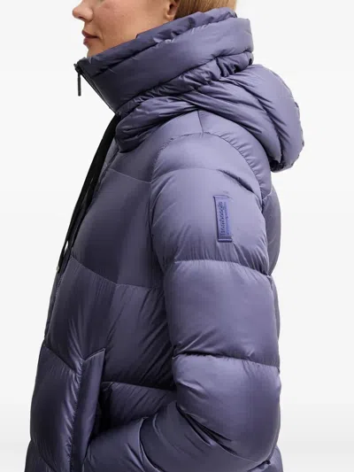 Bomboogie Geneva Hooded Padded Coat In Purple