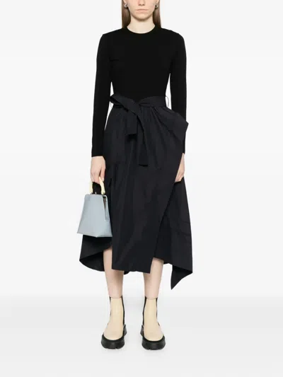 3.1 Phillip Lim Combo Dress In Black