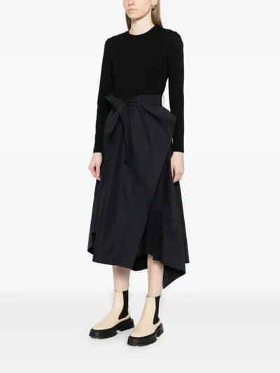 3.1 Phillip Lim Combo Dress In Black