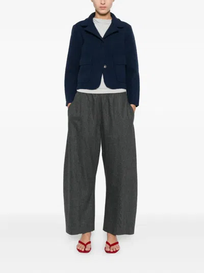 Anne Claire Notched-lapel Jacket In Blue