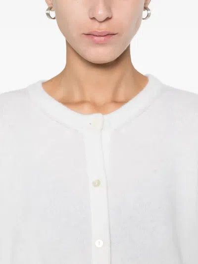 Anne Claire Round-neck Cardigan In Red