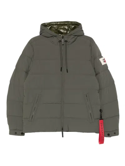 After Label Verbier Hooded Jacket In Gray