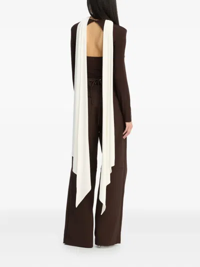 Rotate Birger Christensen Corset Tailored Trousers In Brown