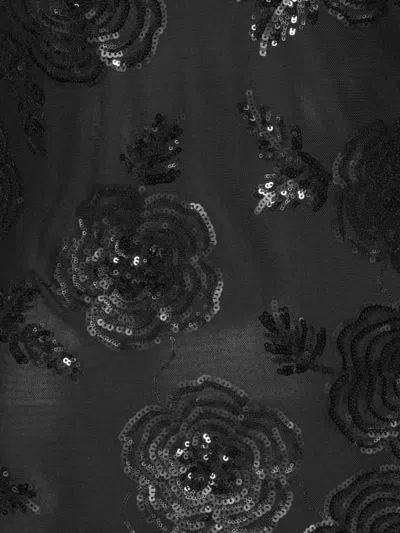 Rotate Birger Christensen Rotate Birgerchristensen Sequins Ls Mini Dress In Black