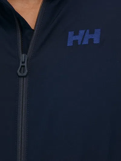 Helly Hansen Logo Zip-up Jacket In Blue