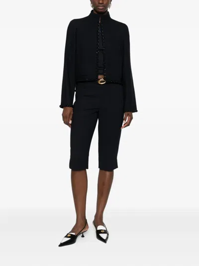 Pre-owned Chanel 2016 Tweed Jacket In Black