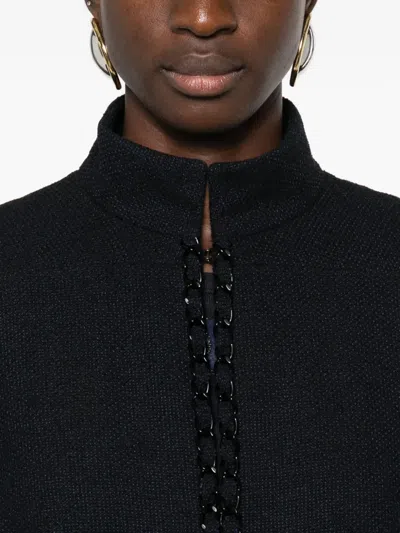 Pre-owned Chanel 2016 Tweed Jacket In Black