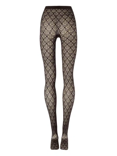 Wolford Mermaid Net Tights In Black