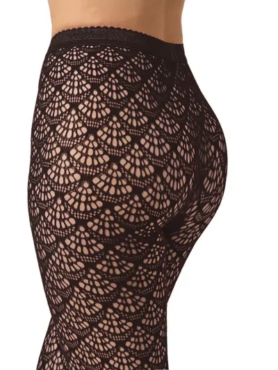 Wolford Mermaid Net Tights In Black