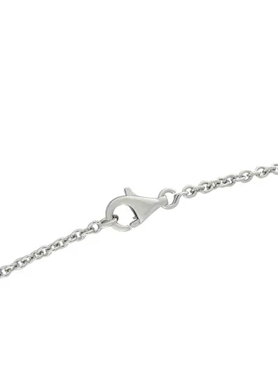 Pre-owned Van Cleef & Arpels 18k White Gold Pure Alhambra Necklace In Silver