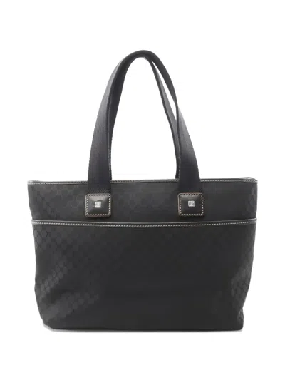 Pre-owned Celine Macadam Tote Bag In Black