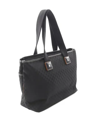 Pre-owned Celine Macadam Tote Bag In Black