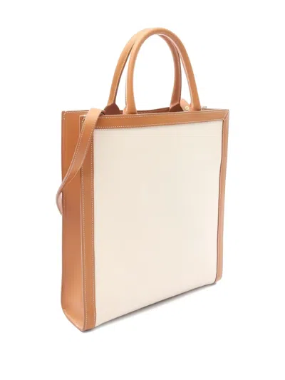 Pre-owned Celine Small Vertical Hippopotamus Tote Bag In White