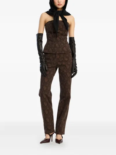 Rotate Birger Christensen Printed Jeans In Multi