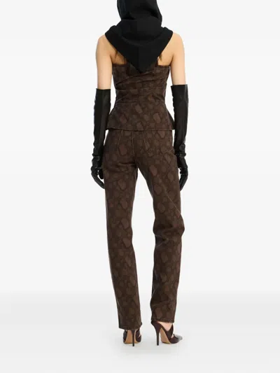 Rotate Birger Christensen Printed Jeans In Multi