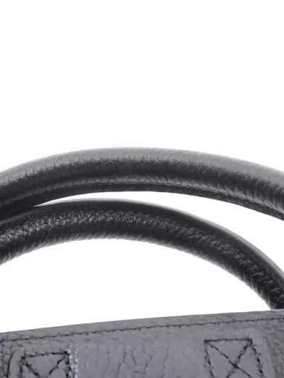 Pre-owned Celine Nano Luggage Two-way Handbag In Black