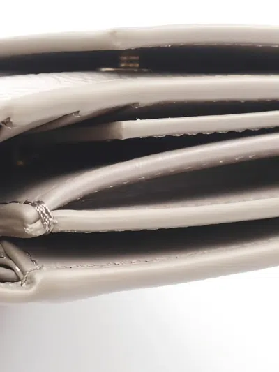 Pre-owned Celine 2020s Tri-fold Leather Wallet In Gray