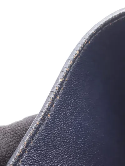 Pre-owned Celine 00s Mini Luggage Leather Handbag In Blue