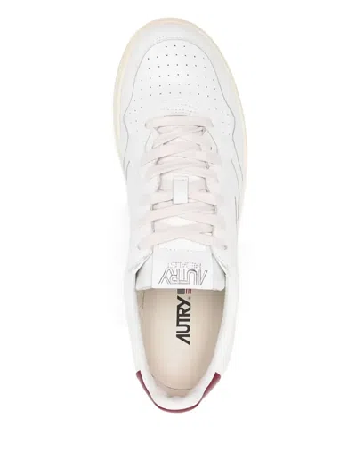 Autry White Leather Sneaker In White
