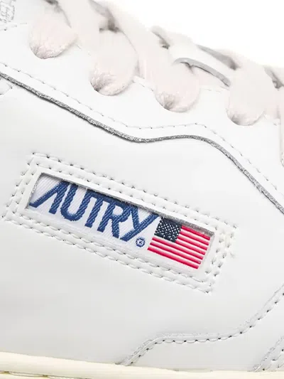 Autry White Leather Sneaker In White