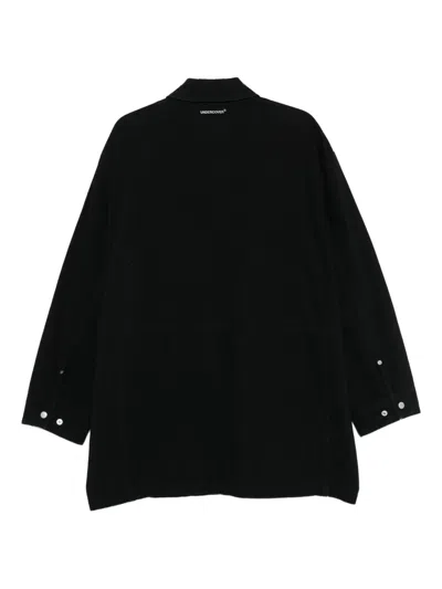 Undercover Cotton Shirt Jacket In Black