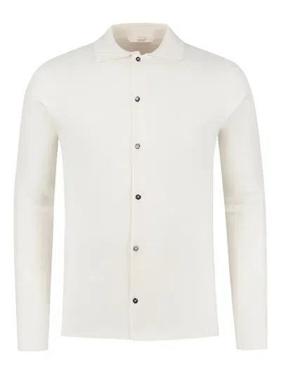 Aurélien Buttoned Knitted Shirt In White