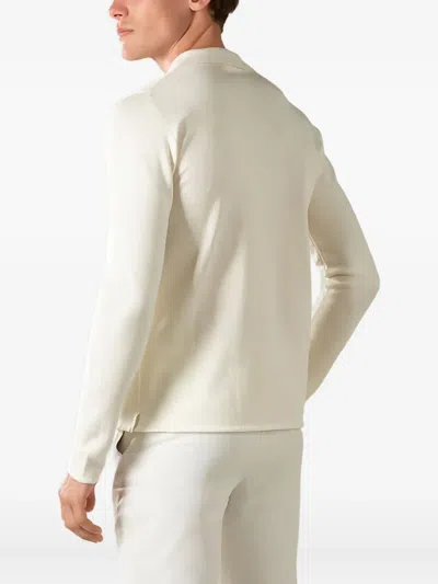 Aurélien Buttoned Knitted Shirt In White