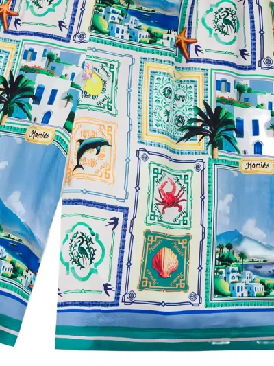 Homies Marbella Patterned Elasticated Shorts In Multi