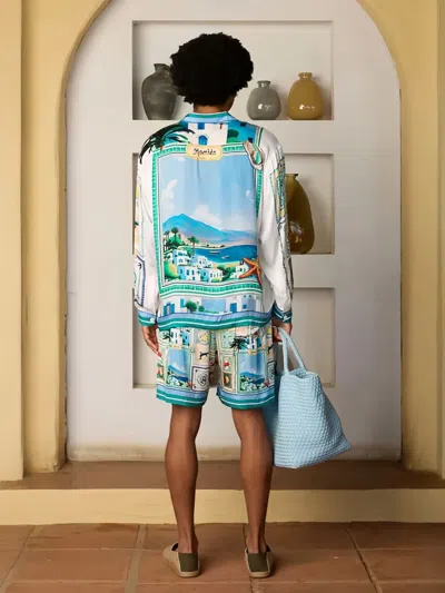 Homies Marbella Patterned Elasticated Shorts In Multi