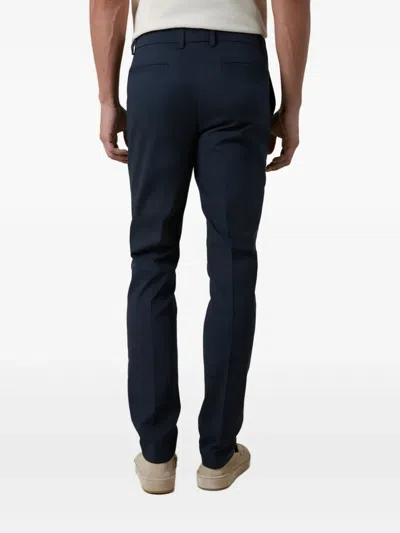 Aurélien Stretch-cotton Trousers In Blue