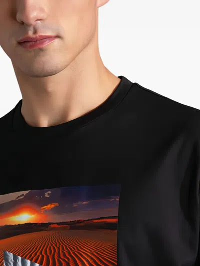 Paul & Shark Graphic-print T-shirt In Black