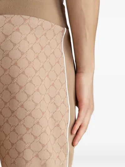 Joop Talib Patterned Side-stripe Track Pants In Brown