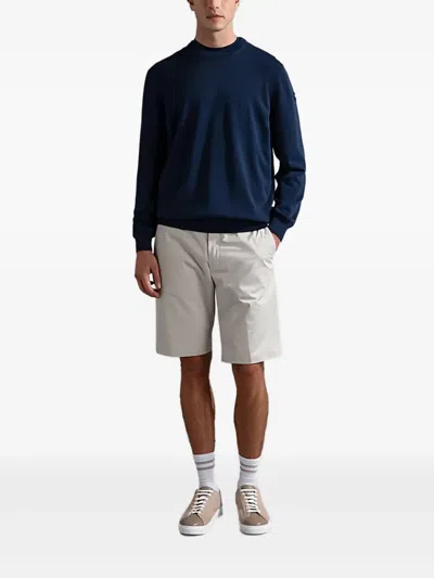 Paul & Shark Buttoned Bermuda Shorts In Gray