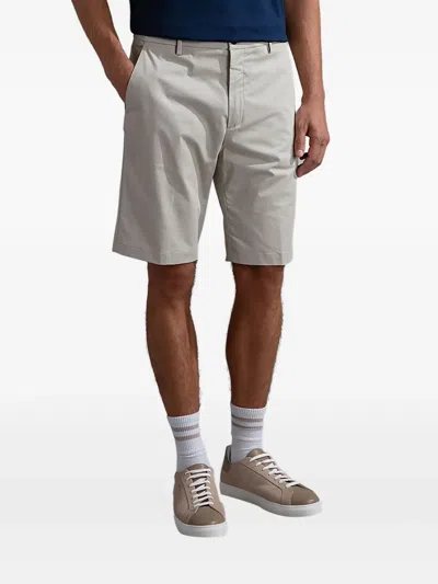 Paul & Shark Buttoned Bermuda Shorts In Gray