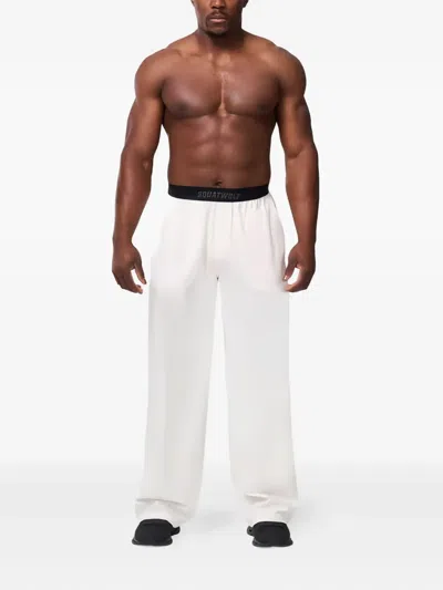 Squatwolf Logo-waist Track Pants In White