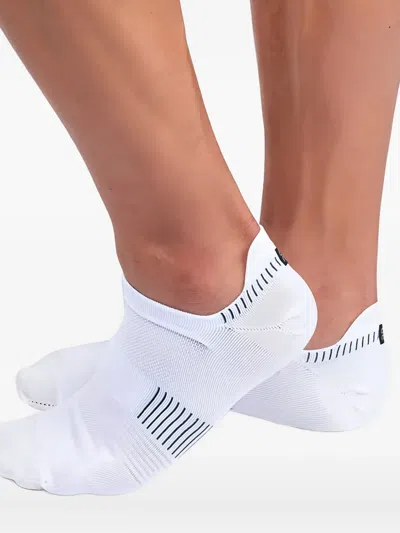 On Ultralight Low Stripe Socks In White