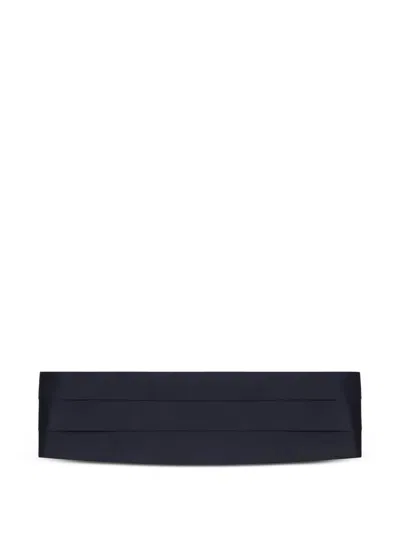 Canali Pleated Band In Blue