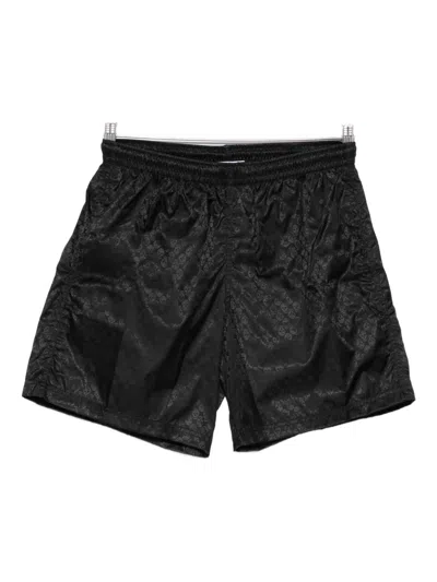 Alexander Mcqueen Skull-pattern Swim Shorts In Black